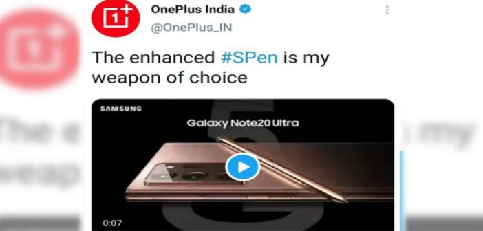 OnePlus entrego publicidad gratuita a Samsung a través de Twitter