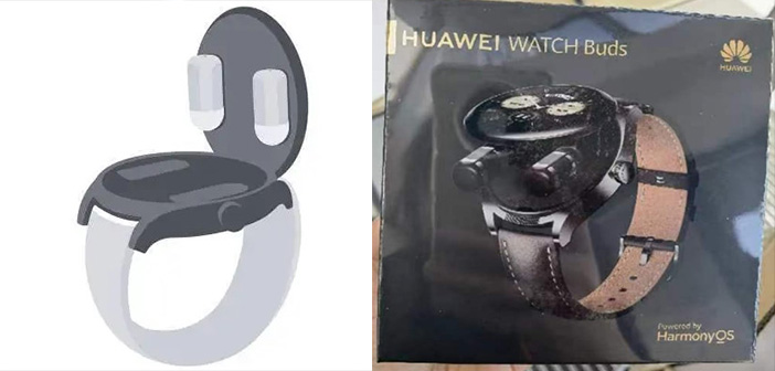 Audífonos y reloj a la vez, así es el raro dispositivo filtrado de Huawei